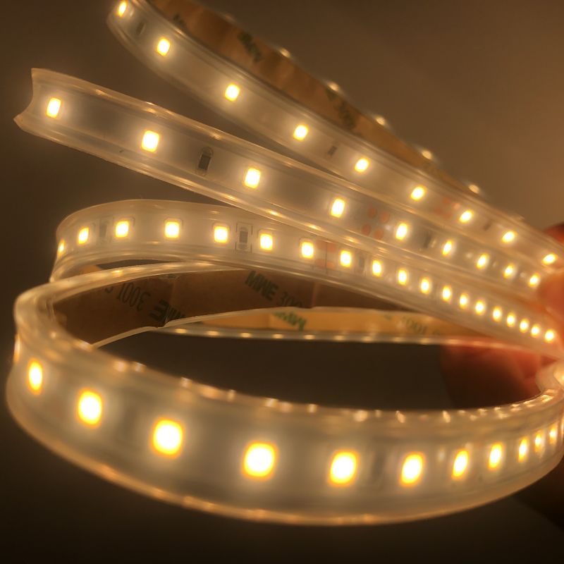 eau futée légère flexible de 2 couleurs des bandes 24V SMD2835 de volt LED de 3000K 4000K 6500K 12 la double de suite