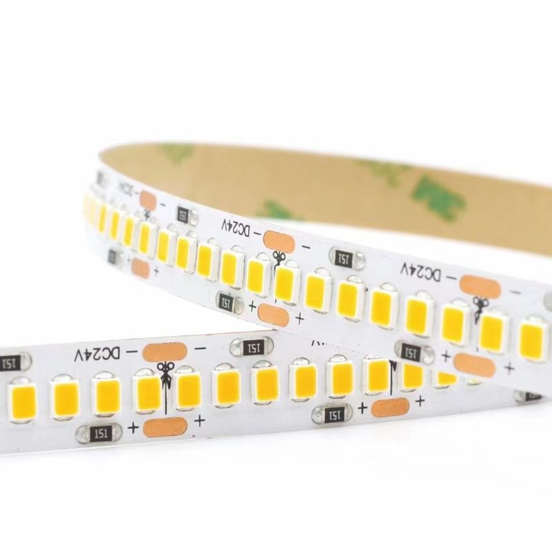 eau futée légère flexible de 2 couleurs des bandes 24V SMD2835 de volt LED de 3000K 4000K 6500K 12 la double de suite
