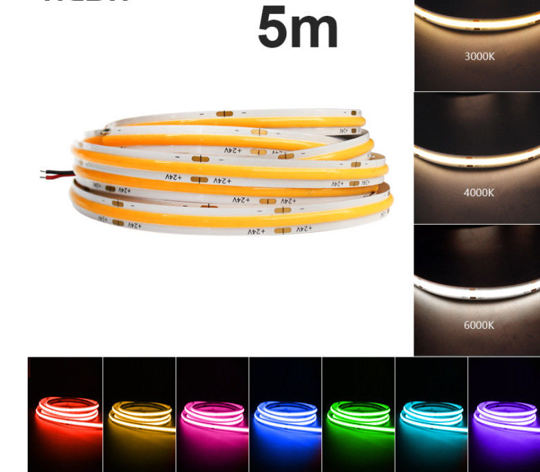 Couleur futée changeant 24V la bande 10mm 2700K-6500K imperméable de l'ÉPI RGBW LED