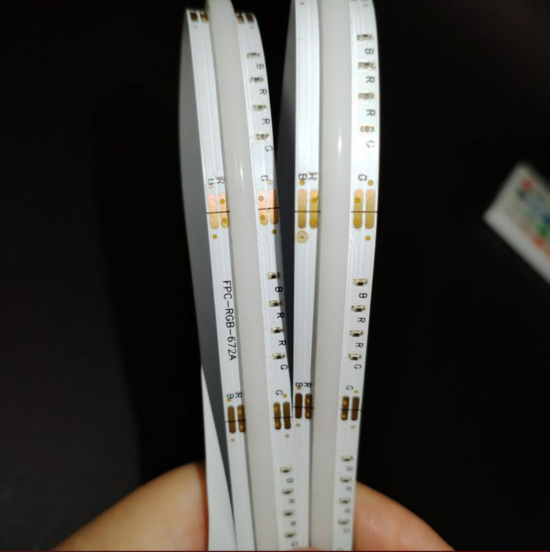 RGBW Strip Light COB DC 24V Haute Densité 14.4W 4000K Décor Intérieur