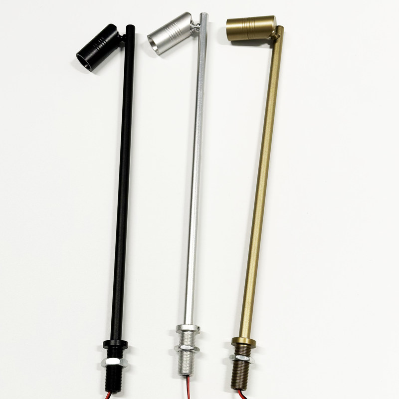 Étalage léger en verre de boutique des bijoux 1w 3w de Polonais Mini Aluminum Spot LED