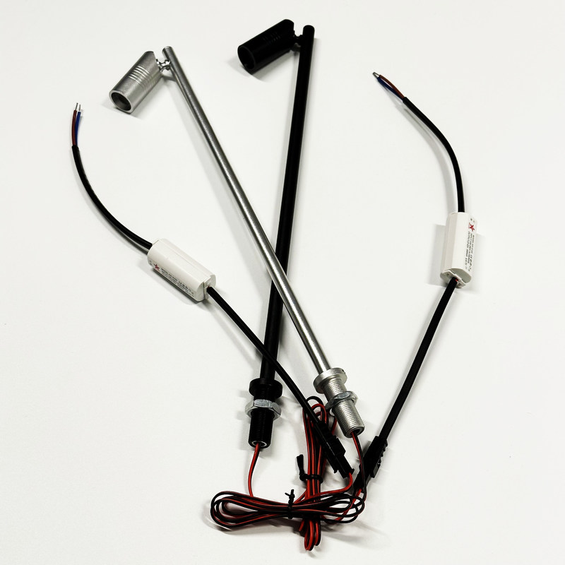 Éclairage noir argenté de Cabinet d'étalage d'affichage de la lumière LED Mini Spot Light Pole Jewelry de bijoux de 3w LED