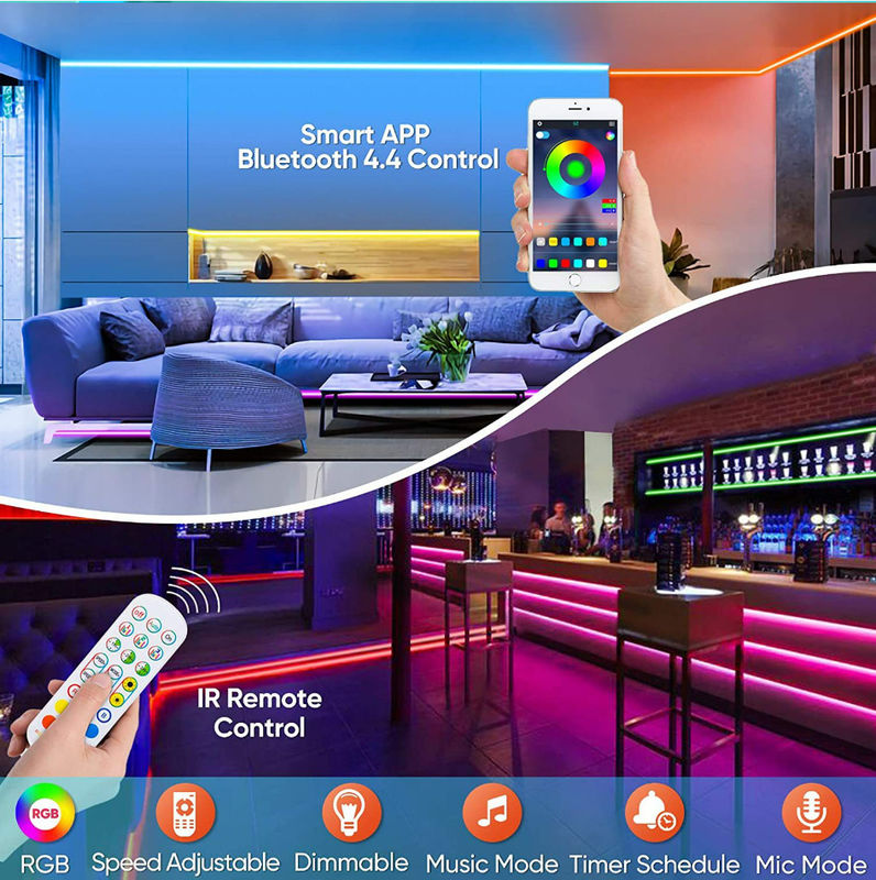 lumière de bande au néon du silicone 110-120V IP20/IP65/IP67/IP68 avec l'adaptateur de connecteur