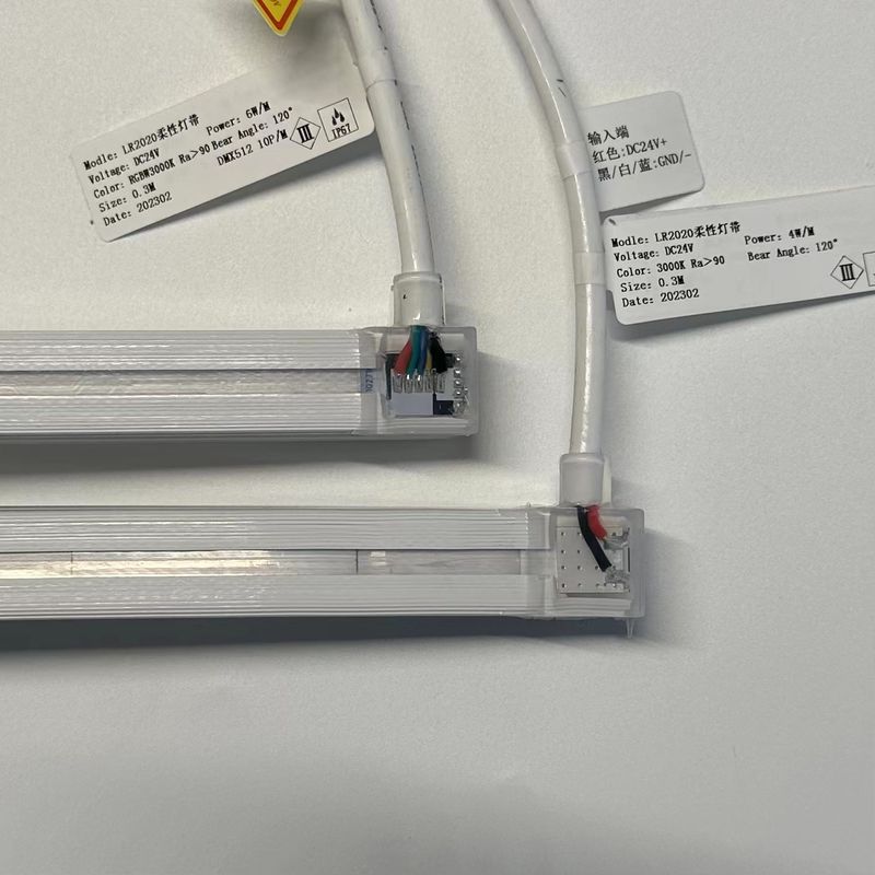 1010 1212 1616 1220 ont mené la lumière matérielle rougeoyante au néon lumineuse de tube de silicone d'angle de faisceau 120°