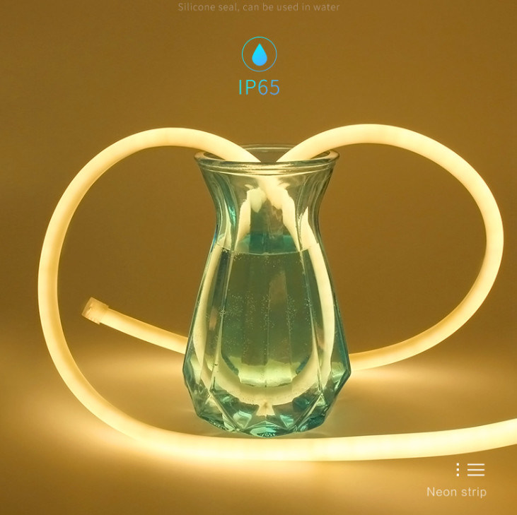 Lumière de bande flexible au néon de l'angle de faisceau 360° 10W 24V autour du néon de lumière de tube de silicone mené