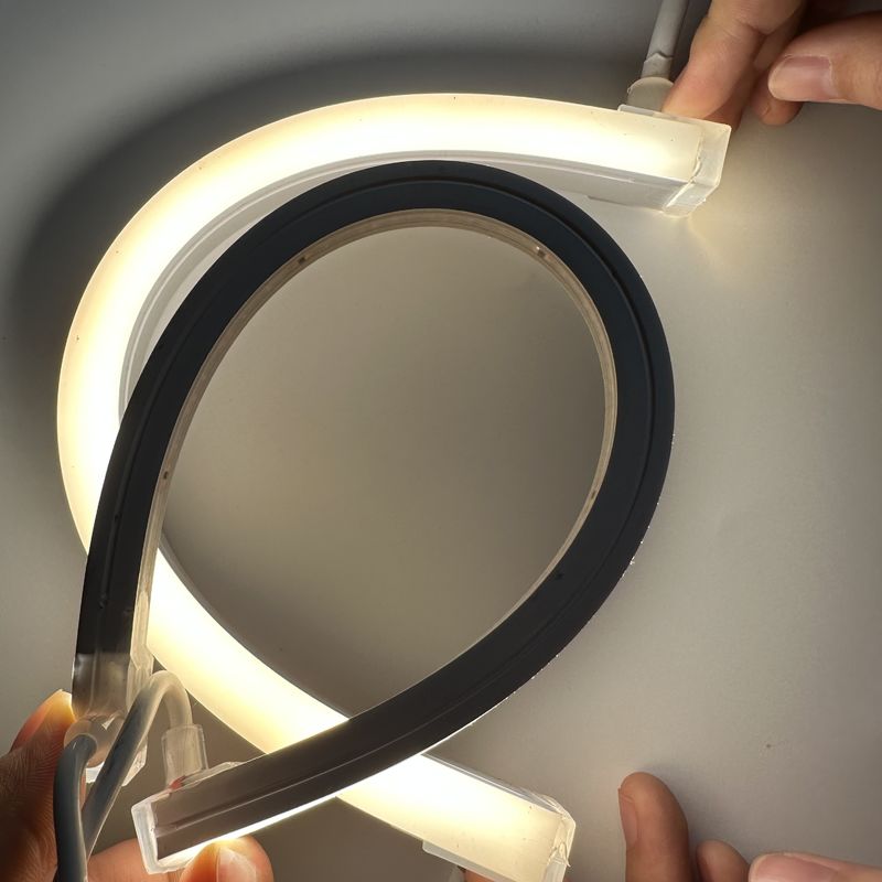 Lumière de bande au néon de silicone de LED 2700K - 6000K/RGBW/DMX512 24V 1010 lampe au néon 1212 16116